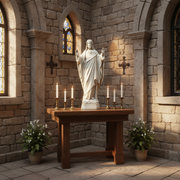 Jesus Christ Blessing Statue (26 - Inch) Side Angle