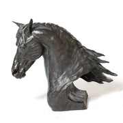 Horse Head Garden Statue (11 - Inch) Side View