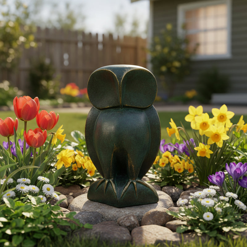 Owl Garden Statue (12-Inch)