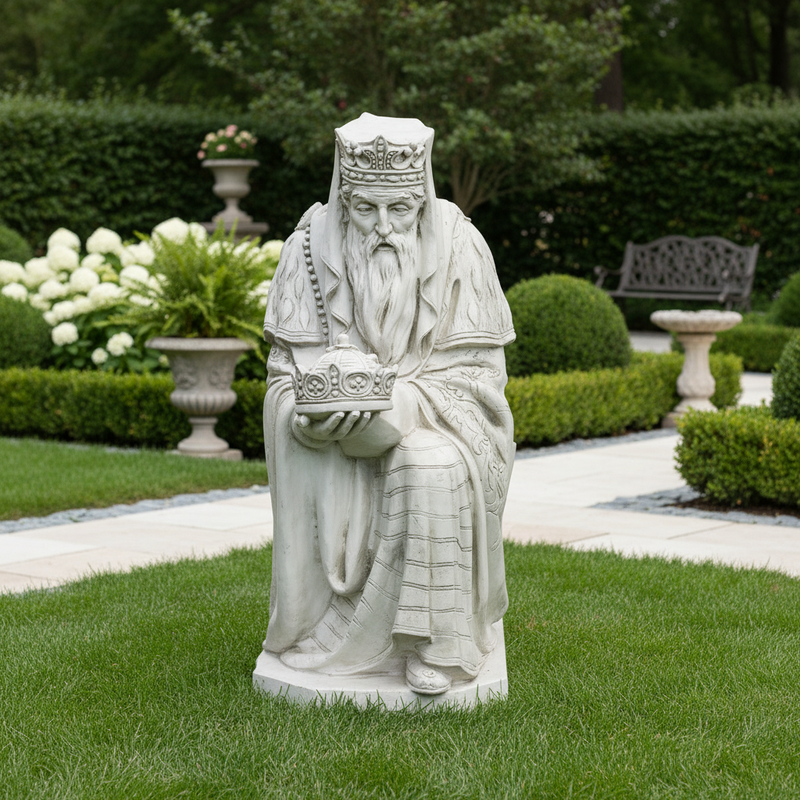 Saint Melchior Wiseman Religious Statue (42 - Inch) Side View
