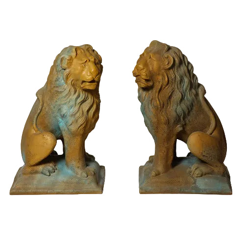 Sitting Lion Garden Statue (24 - Inch)