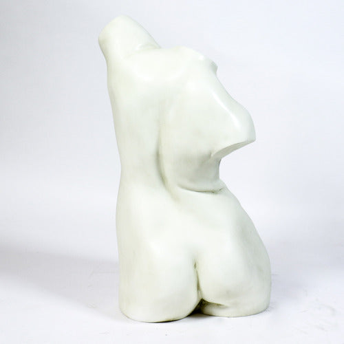 Classical Greek-inspired female torso sculpture with smooth, minimalist lines and an elegant, timeless silhouette. Different Angle