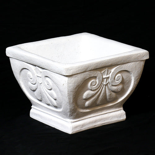 Fleur De Lis Pot-Square 10 H Outdoor/Indoor Statue
