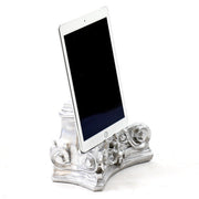 Ornate Baroque pedestal base with intricate scrollwork and classical old world European floral detailing. Other Angle