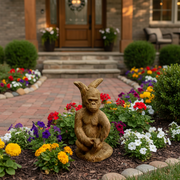 Gorilla Garden Statue (22 - Inch) Side Angle
