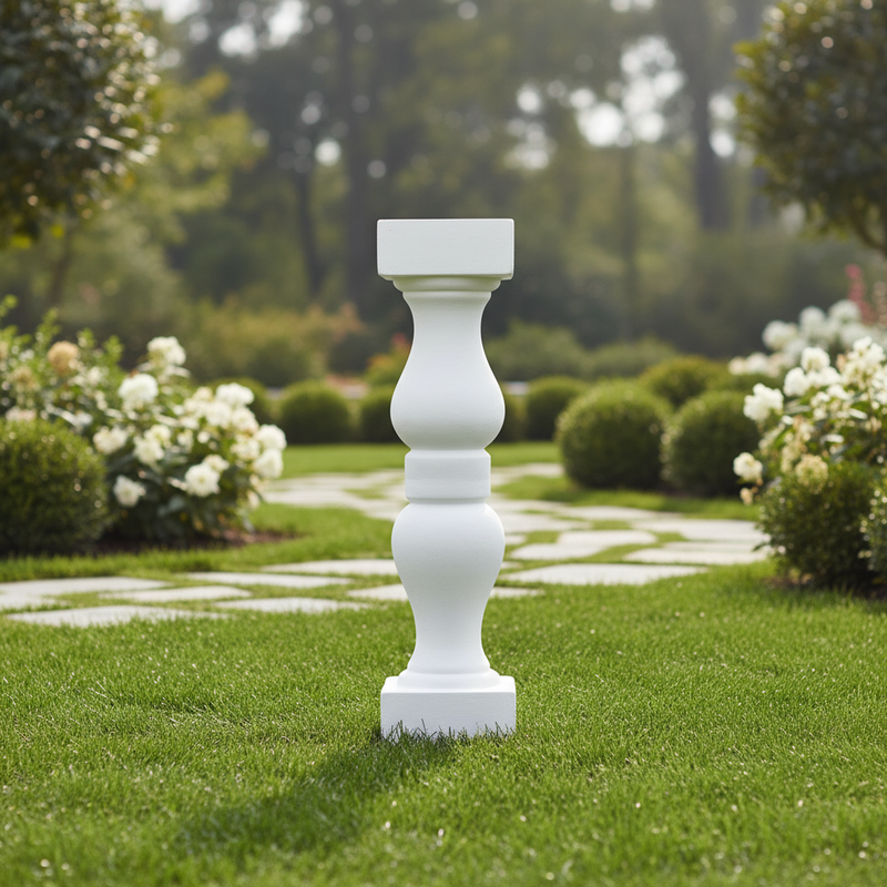 Double Bellies Baluster Outdoor (18 - Inch) Side Angle