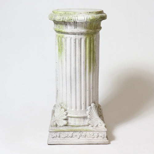 Fancy Bottom Leaf Pedestal Statue (29 - Inch) Side View