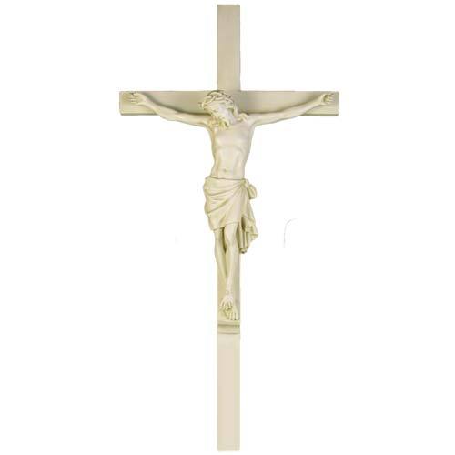 Corpus 32"" with Cross Outdoor/Indoor Statue