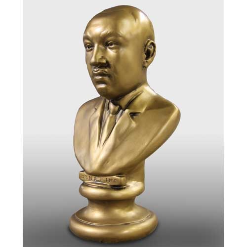 Martin Luther King Jr Bust Display Decor (17 - Inch) Different Angle