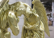 Kneeling Angel Outdoor Statue (56 - Inch) Different Angle