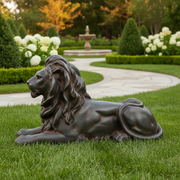 Lion Garden Statue (21 - Inch) Side View