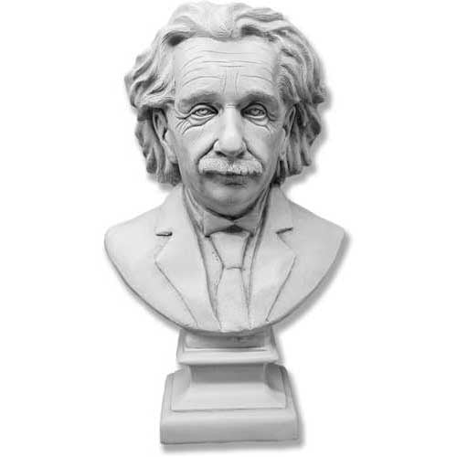 Classical-style bust of a distinguished man with wavy hair, mustache, and suit, featuring detailed, lifelike facial features.