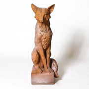 Fox Garden Statue (28.5 - Inch) Side View
