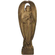Angel With Flower Outdoor Statue (27 - Inch)