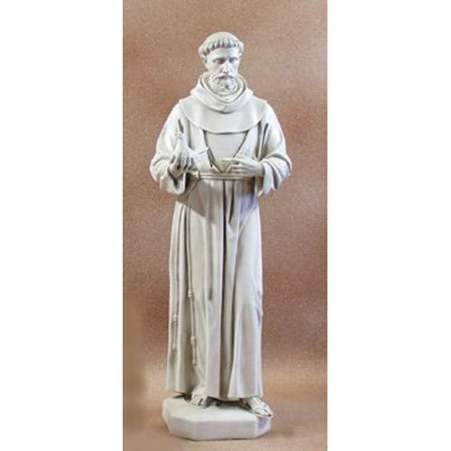 Saint Francis with Dove  74"" Outdoor/Indoor Statue