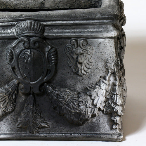 English Square Pot 11 Outdoor/Indoor Statue