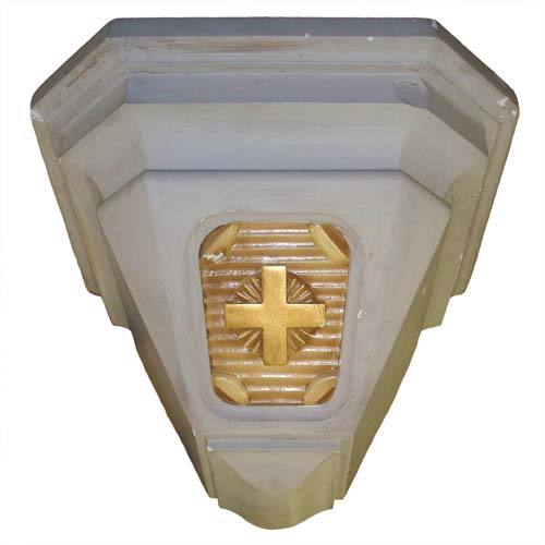 BRACKET WITH CROSS Outdoor/Indoor Statue