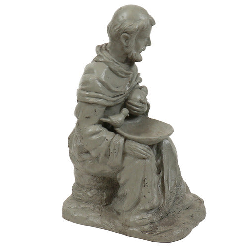 Sitting Saint Francis with Rab Outdoor/Indoor Statue