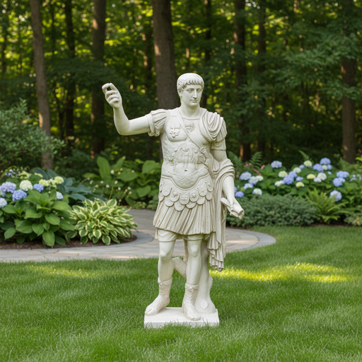 Caesar Augustus Statue (83 - Inch) Side Angle