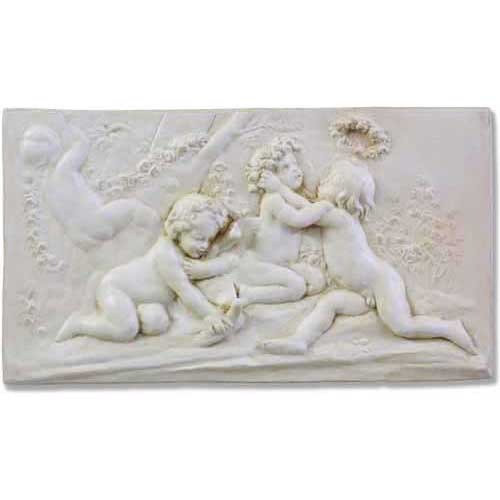 Cherubs of Springtime Outdoor Plaque (32.0 - Inch)