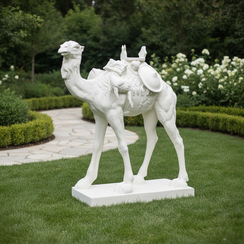 Camel Garden Statue (50 - Inch) Side Angle