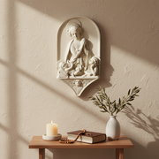 Madonna and Child Religious Statue (15 - Inch) Side View