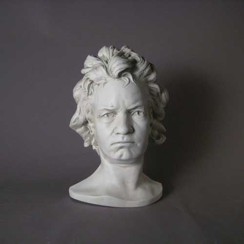 Ludwig Van Beethoven Life Mask Bust Display Decor (17-Inch)