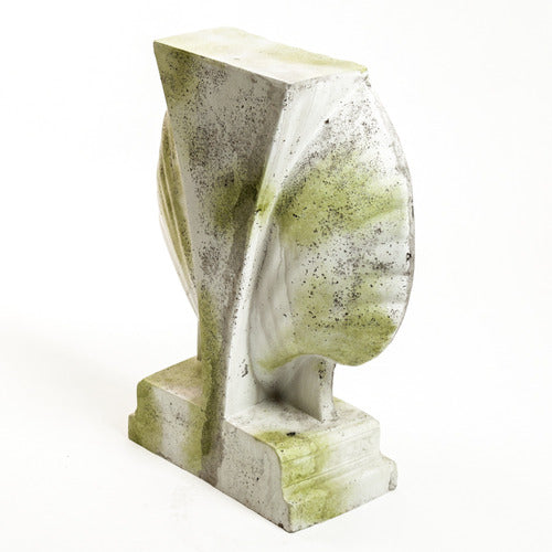 Shell Table Base Garden Statue (30 - Inch) Side View