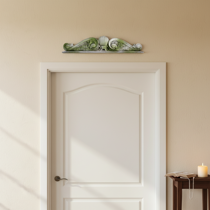 Parisian Overdoor Outdoor Statue (8 - Inch) Side Angle