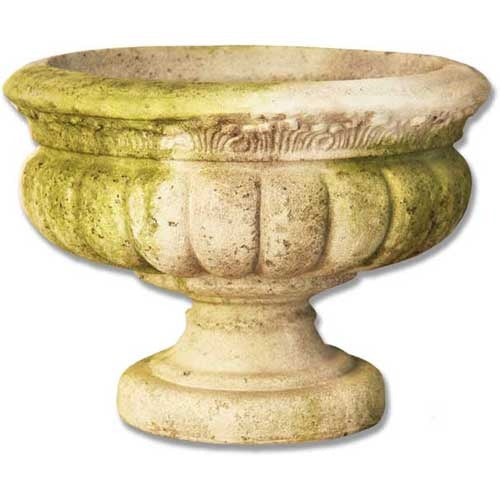Windy Sand Fluted Urn 12  H Outdoor/Indoor Statue
