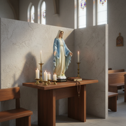 Blessed Virgin Mary Statue (21 - Inch) Side Angle