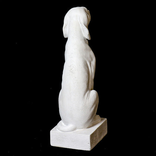 Watchful Dog Garden Statue (29 - Inch) Side View