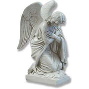 Bowing Church Angel Outdoor Statue (28 - Inch)