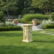Della Robia Cherub Outdoor Statue (24 - Inch) Side Angle