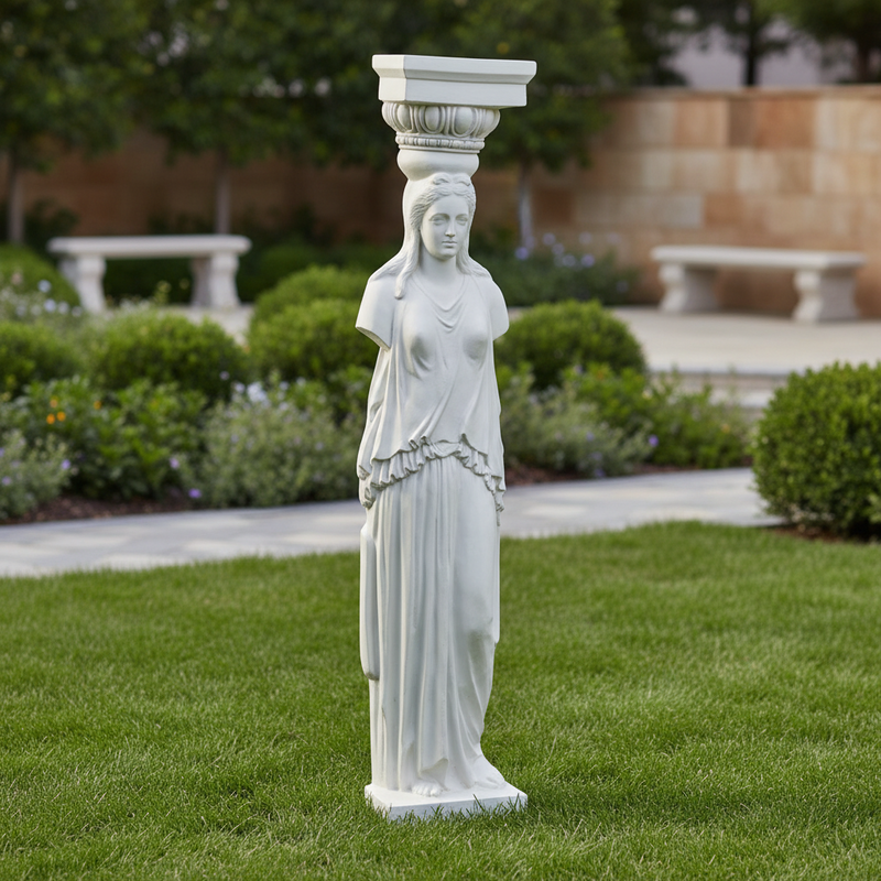 Athenian Caryatid Outdoor Statue (78-Inch)