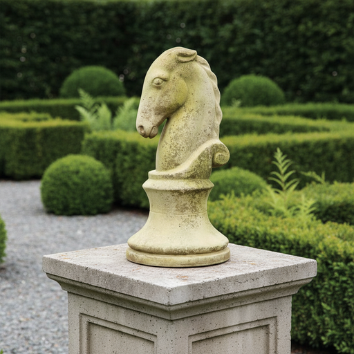 Knight Outdoor Statue (18 - Inch) Side Angle