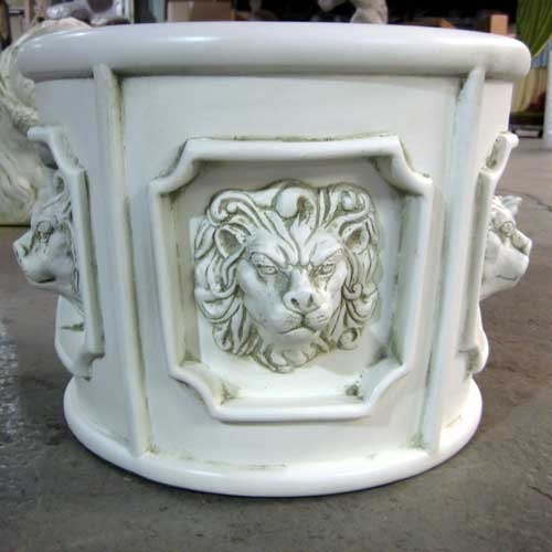 Five Lion Head Urn  11  (R) Outdoor/Indoor Statue