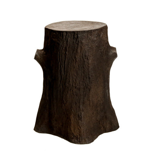 Tree Trunk Pedestal Statue (30 - Inch) Side Angle