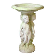 Three Cherubs Garden Fountain with Bowl (29 - Inch) Side View