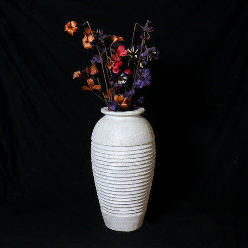 Mediterranean Ribbed Urn 42 Outdoor/Indoor Statue