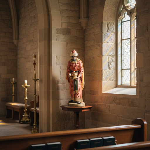 King Melchior Religious Statue (25 - Inch) Side Angle