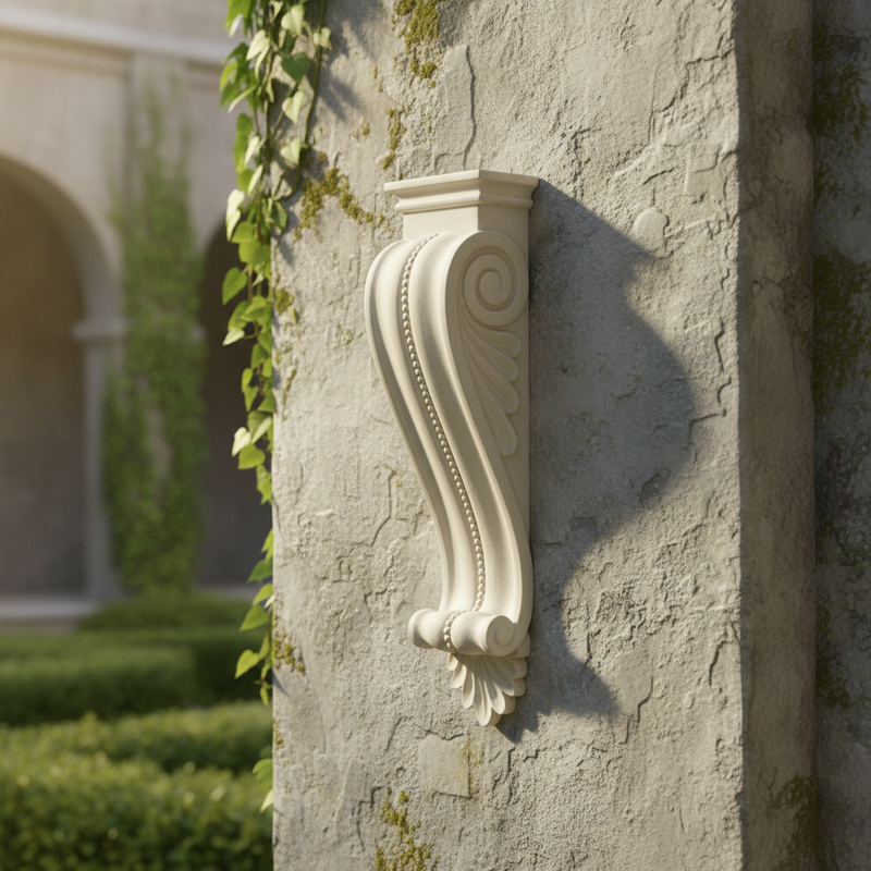 Mansion Corbel Outdoor Bracket (40 - Inch) Side Angle