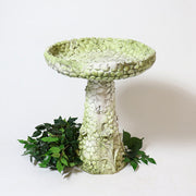 Stone And Flower Birdbath Statue (22 - Inch) Side Angle