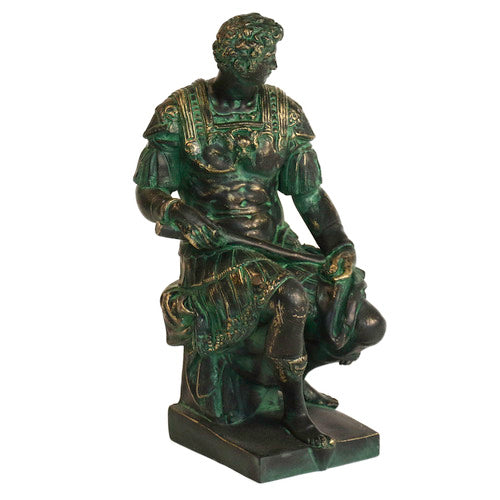 Lorenzo De Medici Statue (17 - Inch) Side Angle