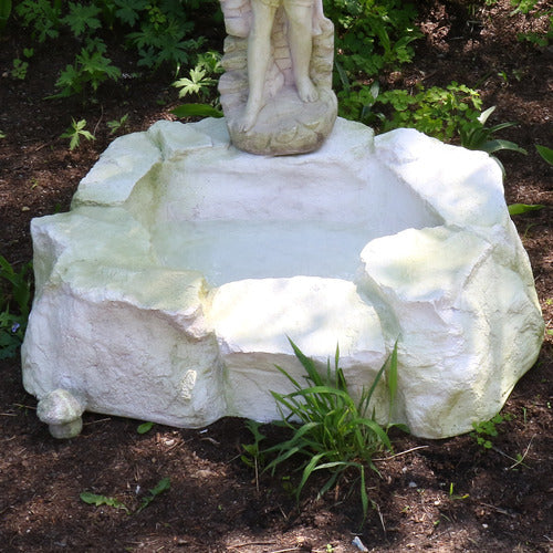 Rocky Pond Garden Statue (Small) (9 - Inch) Side Angle