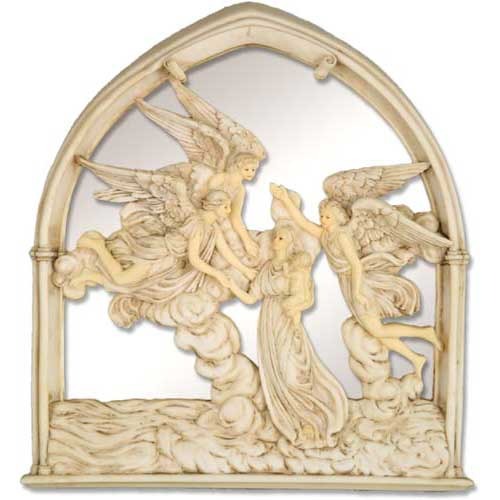 Angels Of The Sea Mirror 10 Outdoor/Indoor Statue