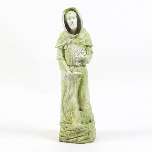 St. Fiacre on Rock Base Outdoor/Indoor Statue