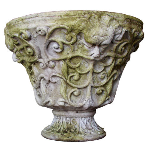 Wide Greenman Planter Outdoor/Indoor Statue