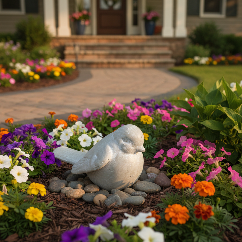 Finch Bird Garden Statue (3-Inch)