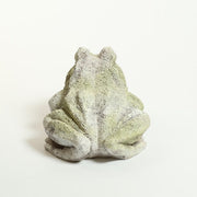 Frog Garden Statue (10 - Inch) Side View